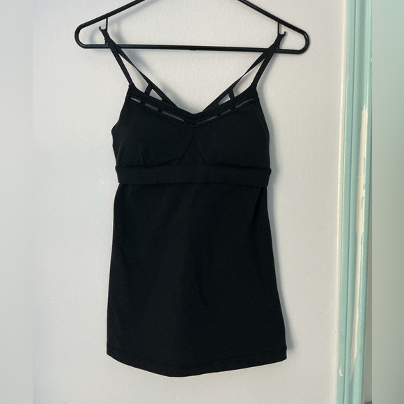 Lululemon Athletica Black Tank Top Sz 4 - Picture 2 of 11